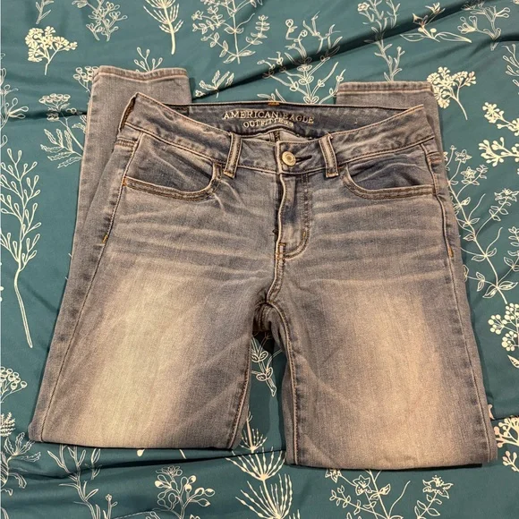 American eagle jeans size 4 jeggings crop - Picture 1 of 3